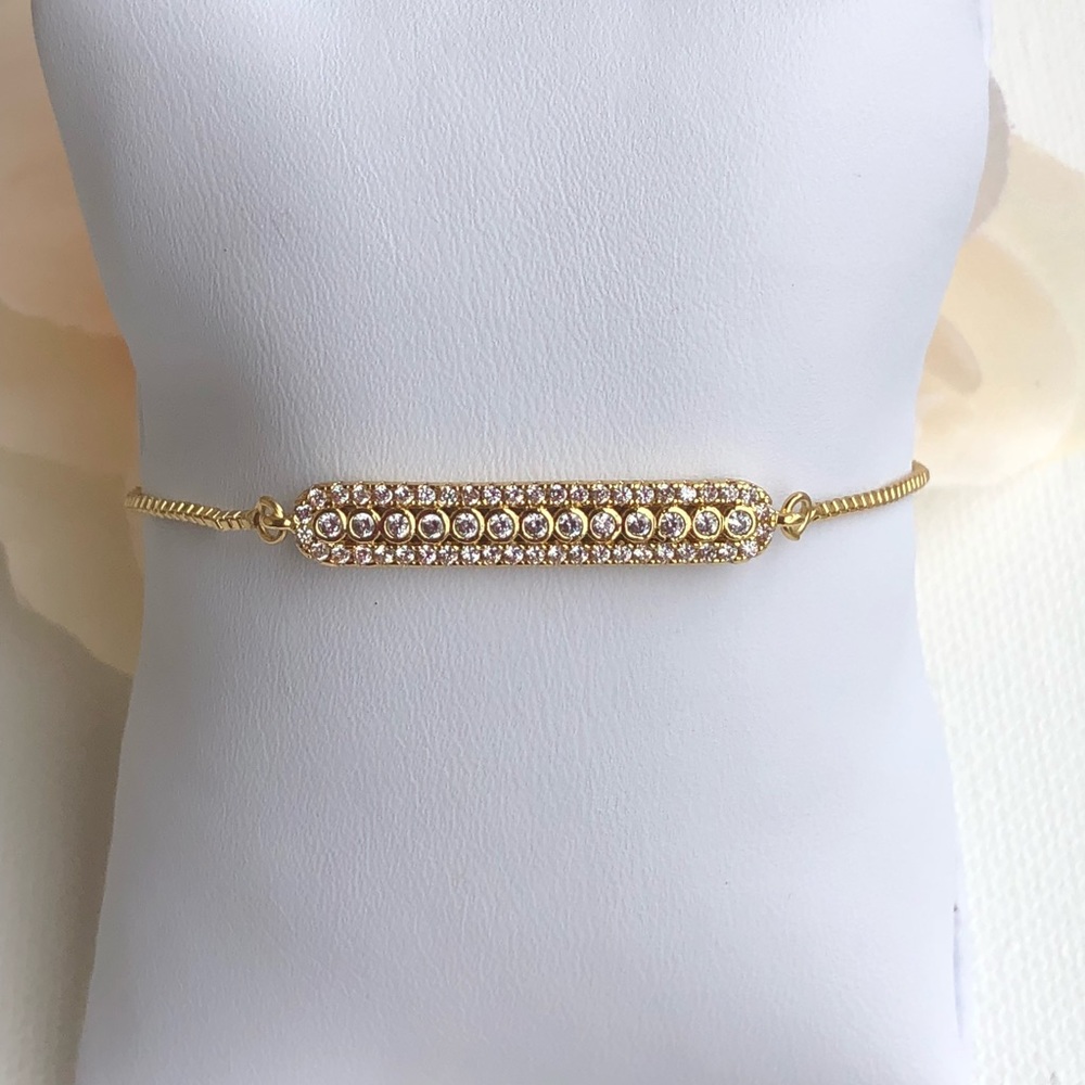 Cubic Zirconia Gold bracelet